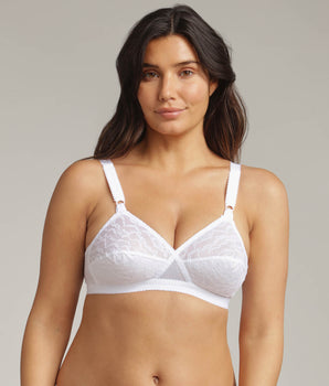 Soutien-gorge sans armatures blanc Cœur Croisé 165