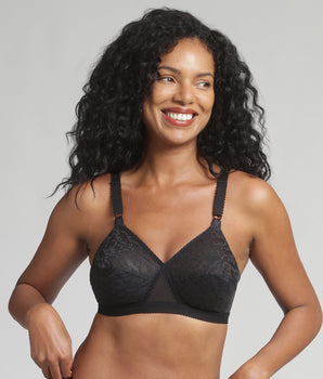 Soutien-gorge sans armatures noir Cœur Croisé 165