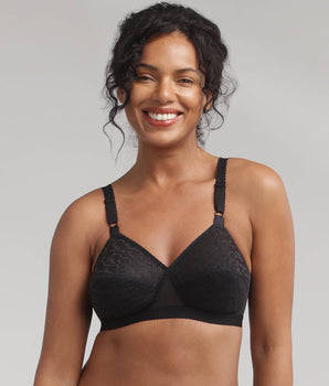 Soutien-gorge sans armatures noir Cœur Croisé 165