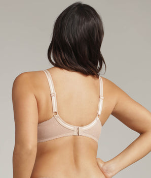 Soutien-gorge emboîtant beige Cœur Croisé Microfibre