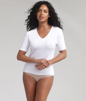 T-shirt manches courtes blanc Thermal Natural