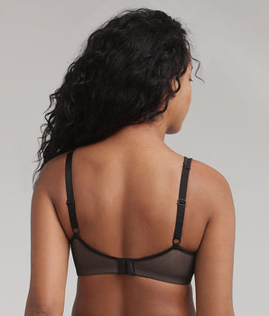 Soutien-gorge minimiseur noir Expert in Silhouette