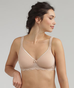 Soutien-gorge spacer sans armatures beige Flower Elegance