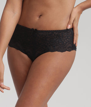 Culotte en dentelle noire Flower Elegance