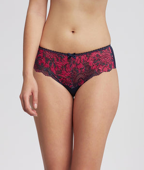 Culotte en dentelle marine et rose Flower Elegance