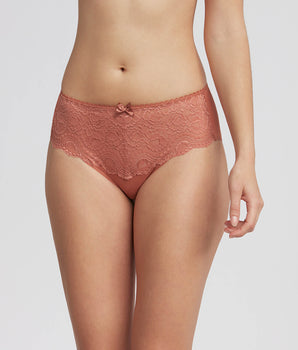 Culotte en dentelle terracotta Flower Elegance