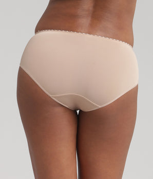 Culotte en dentelle beige Flower Elegance