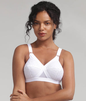 Soutien-gorge sans armatures blanc Cœur Croisé 556