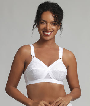 Soutien-gorge sans armatures blanc Cœur Croisé 556