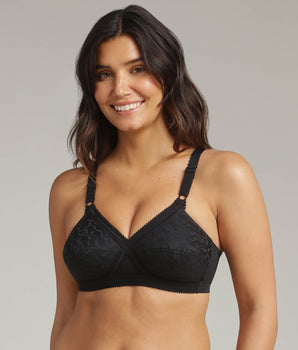 Soutien-gorge sans armatures noir Cœur Croisé 556