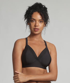 Soutien-gorge sans armatures noir Feel Good Support