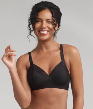 Soutien-gorge sans armatures noir Feel Good Support