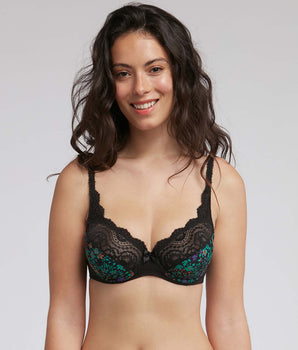 Soutien-gorge emboîtant imprimé hiver fleuri Flower Elegance Micro