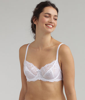 Soutien-gorge corbeille blanc Essential Elegance