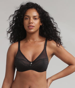 Soutien-gorge emboîtant noir Secret Comfort