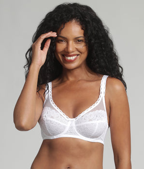 Soutien-gorge emboîtant blanc Cœur Croisé Féminin Recyclé