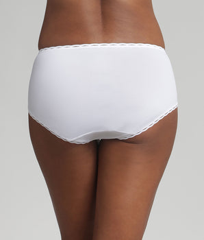 Culotte blanche Cœur Croisé Féminin Recyclé