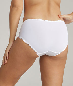 Culotte blanche Cœur Croisé Féminin Recyclé