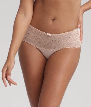 Culotte beige Cœur Croisé Féminin Recyclé