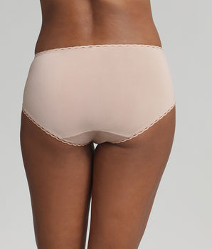 Culotte beige Cœur Croisé Féminin Recyclé