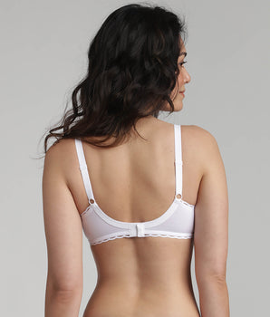 Soutien-gorge avec armatures blanc Cœur Croisé Coton Bio