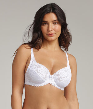 Soutien-gorge avec armatures blanc Flower Elegance Recyclé