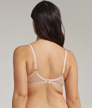 Soutien-gorge avec armatures beige Flower Elegance Recyclé