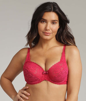 Soutien-gorge avec armatures fuchsia Flower Elegance Recyclé