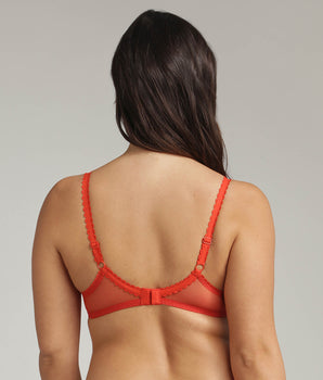 Soutien-gorge avec armatures corail Flower Elegance Recyclé