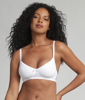 Soutien-gorge spacer sans armatures blanc Flower Elegance Recyclé