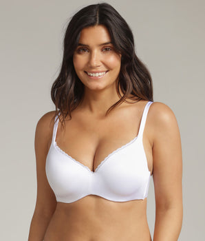 Soutien-gorge coque aux armatures amovibles blanc 24h Soft Absolu