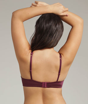 Soutien-gorge avec armatures amovibles prune 24h Soft Absolu