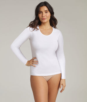 T-shirt manches longues blanc Thermal Tech