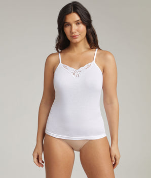 Débardeur blanc Cotton Feminine