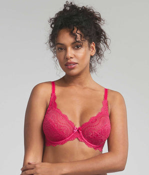 Soutien-gorge emboîtant rose framboise Flower Elegance