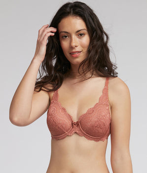 Soutien-gorge emboîtant terracotta Flower Elegance