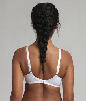 Soutien-gorge sans armatures broderie blanc Cœur Croisé Modern Tricot