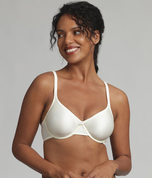 Soutien-gorge avec armatures ivoire effet satiné Cœur Croisé Satiné