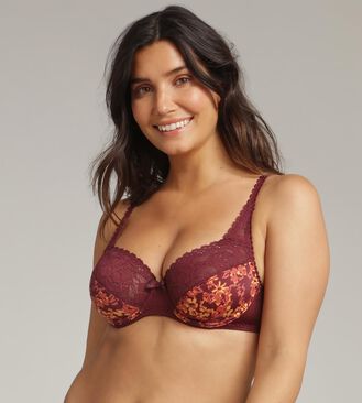 Soutien-gorge emboîtant imprimé bohème Flower Elegance Micro Recyclé, , PLAYTEX