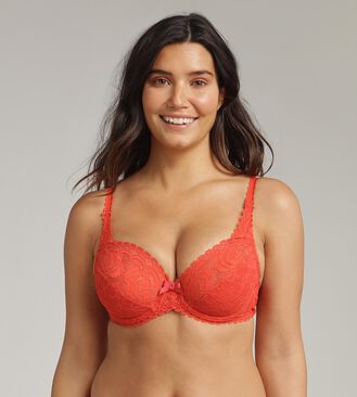 Soutien-gorge avec armatures corail Flower Elegance Recyclé, , PLAYTEX